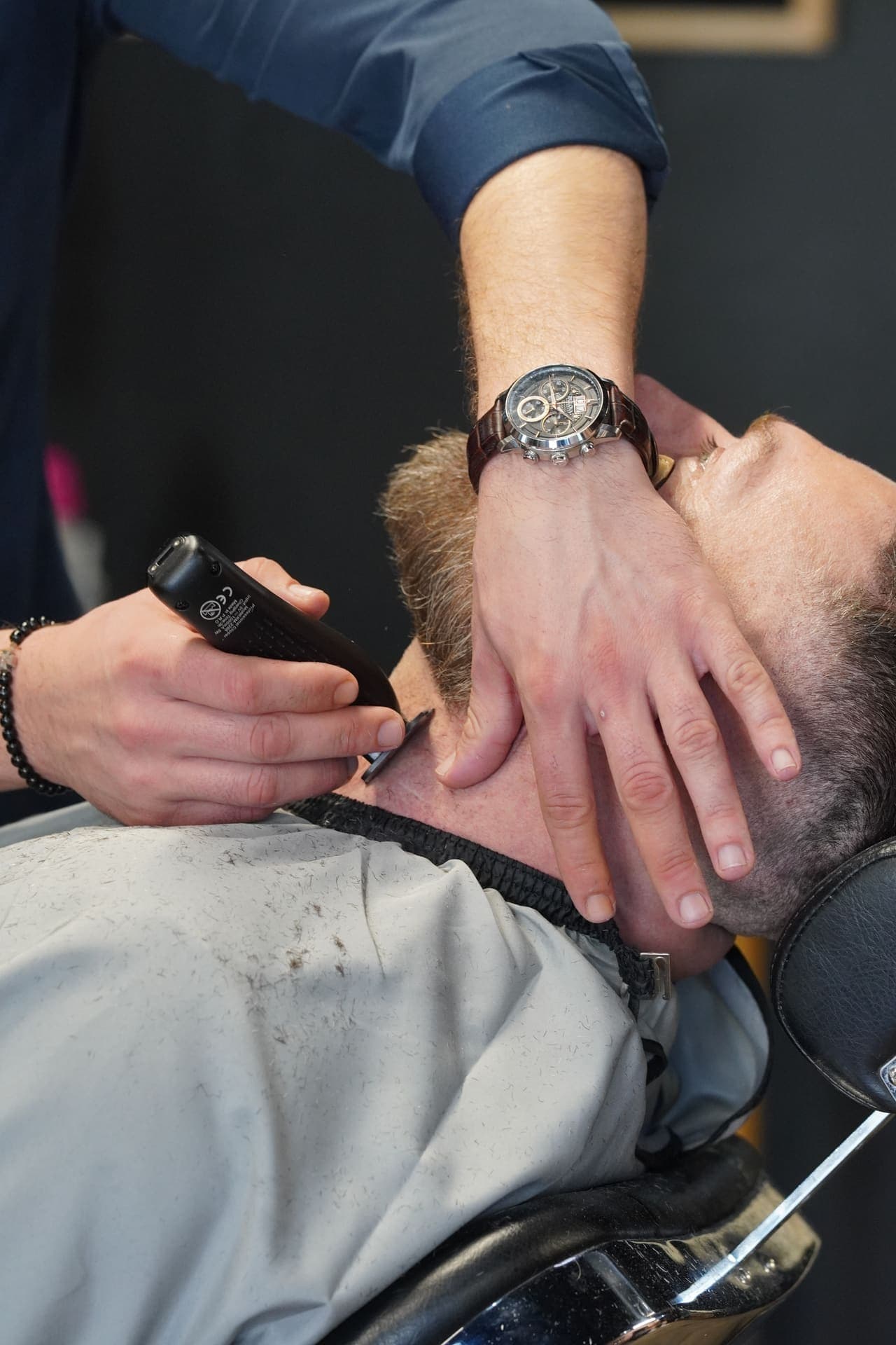 Precision fade with textured finish